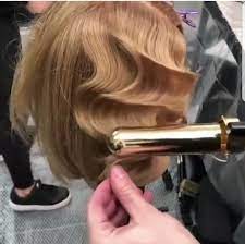 Marcel Wave Use A Curling Iron Clamp Down On Same Section Then Move Downward To Create Waves Hair Waves Flapper Hair Gatsby Hair