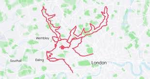 Radfahrer Fahrt 9 Stunden Um Dieses Rentier Via Gps Route Zu Zeichnen Die Idee Fast 80 Meilen 128 75 Km Mit Dem Fahrrad Zu Fahren Radfahren Fahren Rentiere