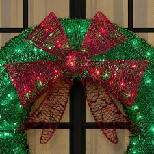 Exporting to the world containers of great flame retardant tinsel garland. Home Accents Holiday 3 Ft Green Led Twinkling Tinsel Wreath Hetego Christmas Shop