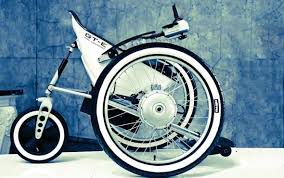 Trekinetic Off Road Power Wheelchair With Three Wheels Can Fold To Fit Into The Back Of A Hatchback Powered Wheelchair Wheelchair Electric Wheelchair