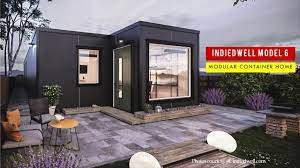 Indiedwell Model 6 Idaho S Modular Shipping Container Home Youtube Container House Container House Design House Design