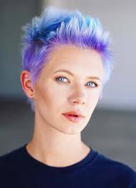 Grey hair is quite stylish these days. Best Of Short Blue Haircuts For Bold Women In 2018 Stylezco