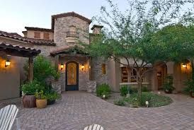 See more ideas about front courtyard, courtyard, spanish style homes. Tuscan Style Frontyard Ideas Wrought Iron Gates Add Elegance To Outdoor Living Landscaping Tuscan Style Homes Tuscan House Front Courtyard