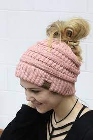 5 out of 5 stars (345) 345 reviews $ 30.00 free shipping favorite add to messy bun/ponytail hat. Original Cc With Messy Bun Hole In The Top Light Pink Cc Beanie Exclusive Messy Bun Beanie Bun Beanie Cc Beanie