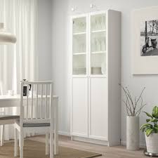 Black Billy Bookcase With White Doors Billy Bookcase With Panel Glass Doors Black Brown 31 1 2x11 3 4x79 1 2 Ikea Bookcase With Glass Doors Ikea Bookcase Bookcase Design