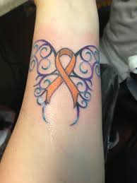 The ribbon associated with your cancer. Kidney Cancer Tattoos
