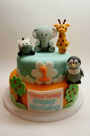 Beautiful Kitchen Safari Animal Cake For Courtney S 1st Birthday 1 Geburtstagskuchen Geburtstag Kuchen Cupcake Kuchen
