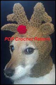 Pdf Crochet Pattern For Doggie Reindeer Hat For Small By Shelleden 3 25 Crochet Dog Clothes Crochet Crochet Dog Sweater
