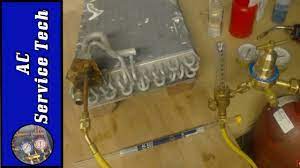 Hvac Brazing How To Repair An Aluminum Coil Tube Youtube