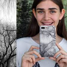 Nature creates the Best abstract art! Minimalist willow tree branches in  black and white, for that Tree Hugger nature lovin' friend of yours!