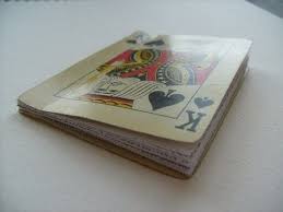It consists of two layers of cardboard which are glued together with a black glue. Playing Card Pocket Diary Playing Card Crafts Playing Cards Art Diy Playing Cards