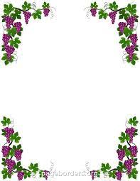 Printable Grape Vine Border Use The Border In Microsoft Word Or Other Programs For Creating Flyers Invitations And Othe Grape Vines Vine Border Page Borders