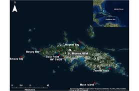 Map Of Study Sites Around The Island Of St Thomas Us Virgin Islands Download Scientific Diagram