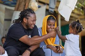 UNICEF Goodwill Ambassador Ishmael Beah meets children and young people  trapped in world's biggest child displacement crisis