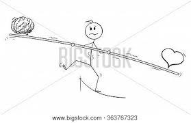 Vector Cartoon Stick Vector Photo Free Trial Bigstock Tightrope walking sculptures by jerzy kediora. vector cartoon stick vector photo