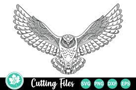 Zentangle Snowy Owl A Zentangle Svg Cut File 272697 Cut Files Design Bundles