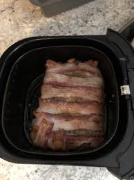 Bacon Wrapped Meatloaf In The Air Fryer Family Growing Pains Recipe Bacon Wrapped Meatloaf Air Fryer Dinner Recipes Bacon Wrapped