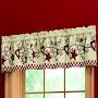 Collections Etc Country Heart Checkered Window Valance 14" X 71" from www.collectionsetc.com