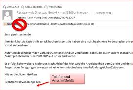 Jeder unternehmer kennt die situation, dass kunden gelieferte waren. Schadhafte Email Rechnung Von Rechtsanwalt Direktpay Codedocu De Blog