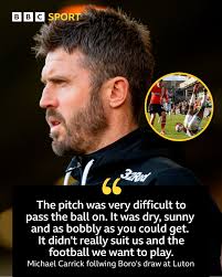 Michael Carrick says Luton Town's pitch made Boro's afternoon difficult:  https://bbc.in/4islK3c