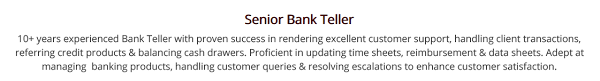 bank teller resume: the complete 2020