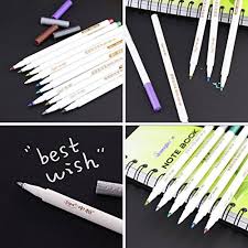 Buy calligraphy pen calligraphy sets and get the best deals at the lowest prices on ebay! Metallic Calligraphy Marker Pens Set Of 10 Colors Metallic Color Painting Pen For Birthday Greeting Gift Valentine S Day Cards Thank You Card Diy Scrapbook Photo Album Pricepulse