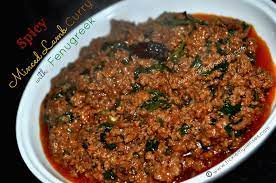 Spicy Lamb Mince Curry With Fenugreek Leaves Using A Pressure Cooker Keema Recipes Aloo Recipes Lamb Recipes