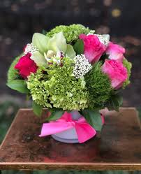 Pink and green flower arrangements. Brighter Days By Petals Flowers And Fine Gifts