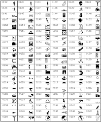 webdings extended characters