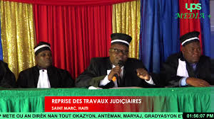 Cérémonie de la reprise des travaux judiciaires à Saint Marc