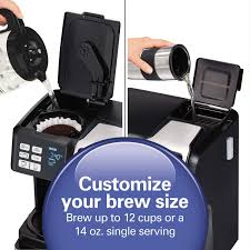 Hamilton beach combo coffee maker. Buy Hamilton Beach 49976 Flexbrew Trio 2 Way Single Serve Coffee Maker Full 12c Pot Compatible With K Cup Pods Or Grounds Combo Black Online In Nigeria B06y2wchdv