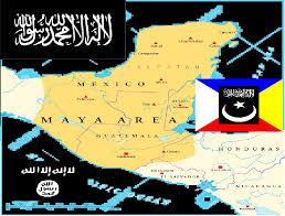 The black and white isis flag has come to symbolise terror and inhumanity across the middle east but churches in australia are putting their own spin on it to use. Islamic Isis Maya Map And Flag By Mrkamiya11 On Deviantart