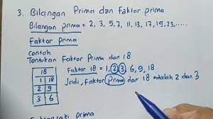 Tentukan faktor, faktor prima dan faktorisasi prima dari bilangan 18! Faktor Prima Dan Faktorisasi Prima Kelas 4 Youtube