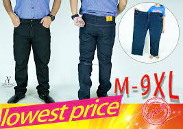 Iklan cari campuran jeans yang termasuk dari bahan lycra, elastane, polyurethane , atau spandex. Cy S11 Plus Big Size Man Denim Jeans Long Pants Straight Cut Seluar Jeans Size Besar