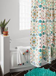Moroccan Palace Mosaic Shower Curtain Fabric Assorted Boho Shower Curtain Diy Bathroom Decor Boho Bathroom
