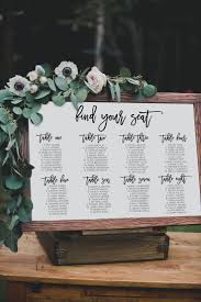Romantic Find Your Seat Seating Chart For A Whimsical