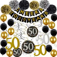 Free shipping on orders over $25 shipped by amazon. Amazon Com 50th Birthday Decorations For Women Men 50th Birthday Decorations For Women Cheers To 50 Years Banner 50 Birthday Decorations For Him 50 Birthday For Women Toys Games