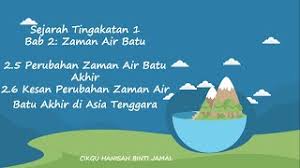 2.2 zaman air batu 1. Sejarah Tingkatan 1 Bab 2 Topik 2 5 Perubahan Zaman Air Batu Akhir Dokterandalan