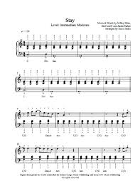 Crazy In Love 50 Shades Of Grey Partition Piano Stay By Rihanna Piano Sheet Music Intermediate Level Piano Sheet Music Sheet Music Piano Sheet