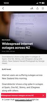 NZ Herald posting wild photos for Outage update : rauckland