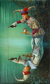 Michael cheval art gallery specializes in the artist, michael cheval, art, original paintings, and limited edition prints available at great prices. Alter Ego Convention 2018 By Michael Cheval Surrealism Painting Surreal Art Circus Art