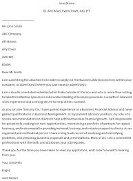 Sample customer service cover letter examples. Business Advisor Covering Letter Example Learnist Org