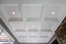 How To Build A Coffered Ceiling White Coffered Ceiling With Ceiling Light Plus Also Coffered Ceiling Designs Gypsum Ceiling Coffered Ceiling Ceiling Decor