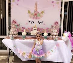 Unicorn Birthday Party Main Table Unicorn Birthday Parties Unicorn Birthday Unicorn Party