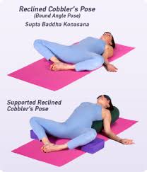 Join us for this month's pose: How To Do Reclined Bound Angle Pose In Yoga Yogaoutlet Com
