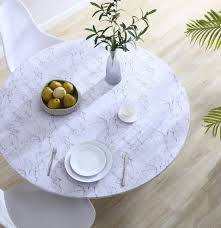 Add to favorites more colors round outdoor fitted tablecloth, round elastic tablecloth, 74 colors, option to add umbrella hole premierlinens 5 out of 5 stars (1,135) $ 39.00 free shipping add to favorites more colors flannel backed vinyl tablecloth, outdoor tablecloth with umbrella hole, or without, all sizes, 9 colors. Brielle Home 100 Cotton Printed Fabric Fitted Table Cover Linensnow