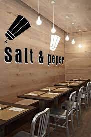 Salt Peper Wall Stickers Cafe Interior Design Coffee Shops Interior Restaurant Interior