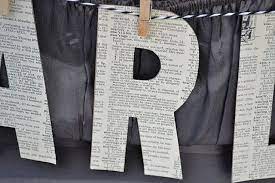 Newspaper Party Decorations Google Search Married Decor Dad Birthday Newspaper Crafts