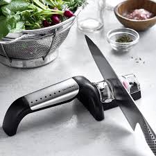 All the method is good and we learn how to sharpen a ceramic knives. Global 2 Stage Ceramic Manual Knife Sharpener Williams Sonoma