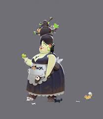 Young Witch Her Chest And Some Mobs Sergei Ryzhov Character Design Animated Characters Character Art